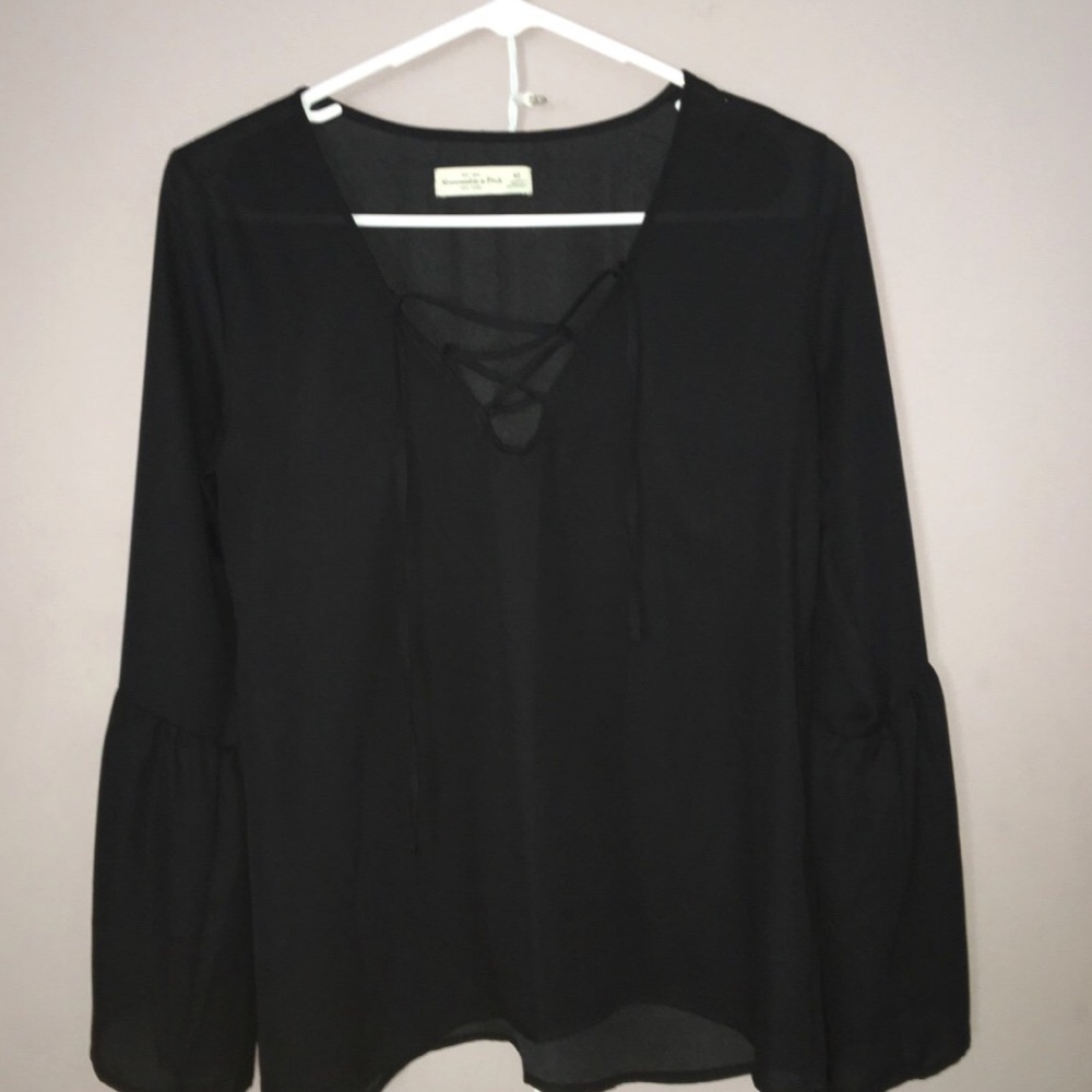 Black Blouse Shirt from Abercrombie and Fitch